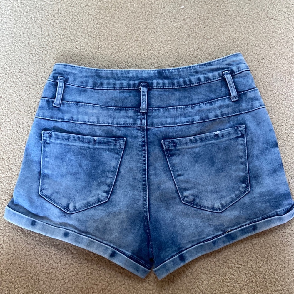 Charlotte russe high waisted jean shirts size 4